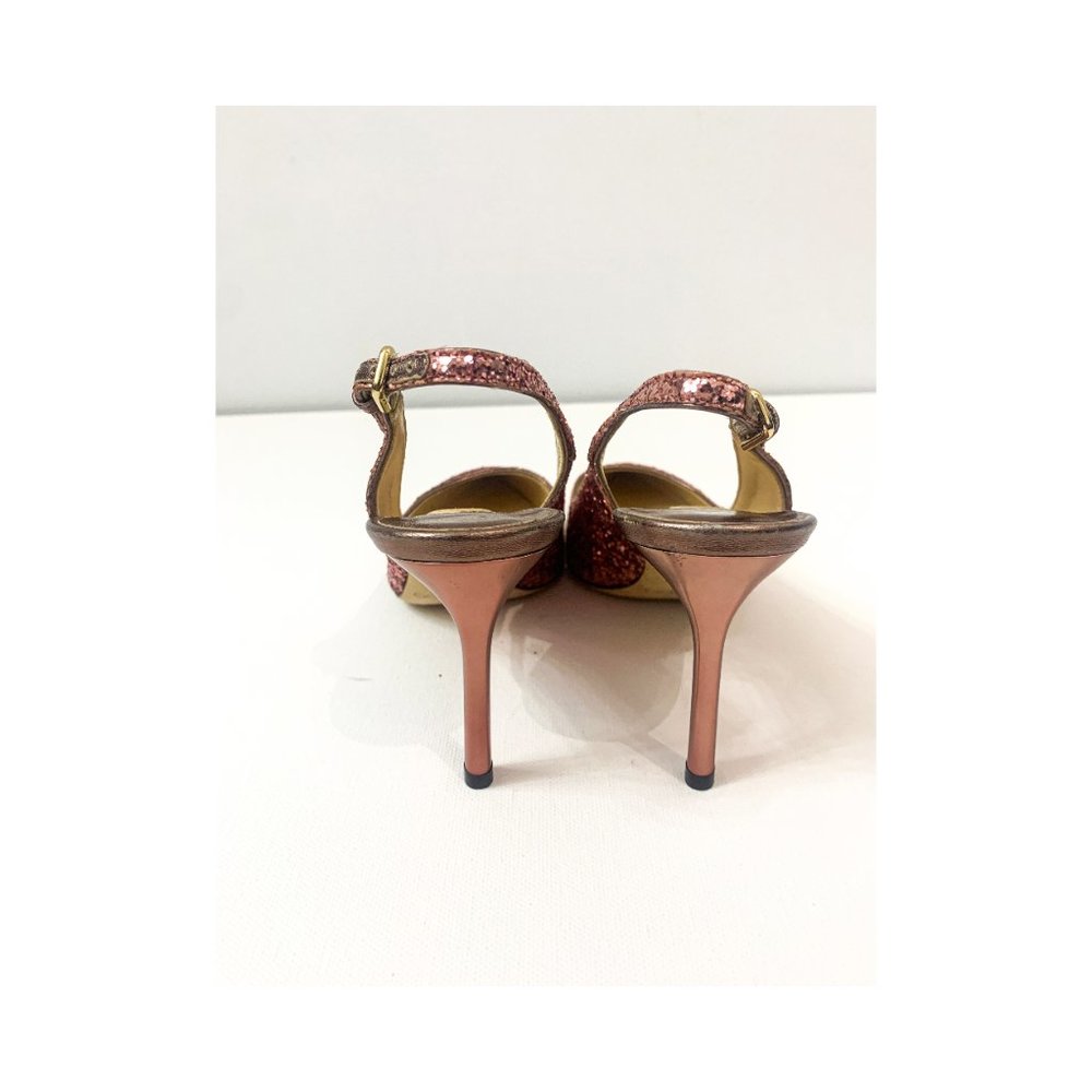 NIB Jimmy Choo Erin 85 Slingback Pumps Pink Glitter EU35.5 US5.5 $900 - Picture 10 of 14